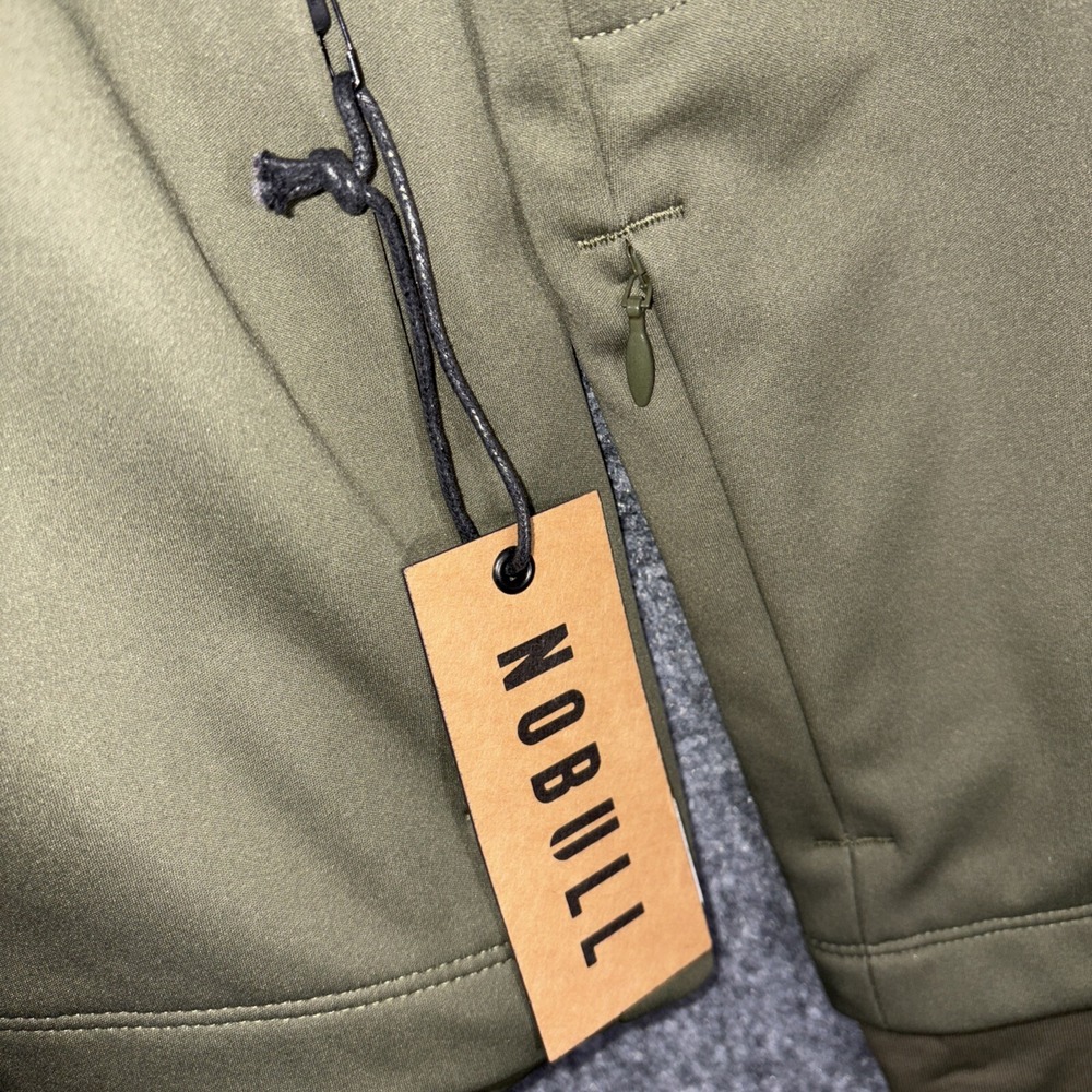 NWT NOBULL Women's Soft Shell Zip Up Jacket - Small - Army Green - Picture 3 of 11